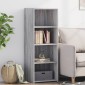 vidaXL Ντουλάπι Γκρι Sonoma 45x41x124 εκ. από Επεξεργασμένο Ξύλο