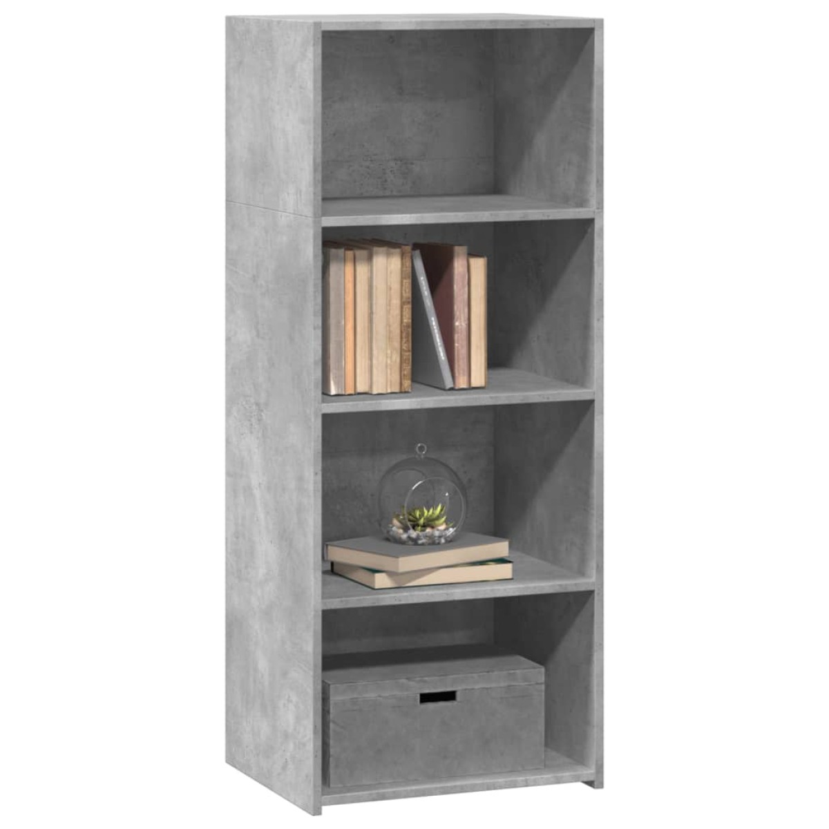 vidaXL Ντουλάπι Γκρι Σκυροδέματος 50x41x124 εκ. από Επεξεργασμένο Ξύλο