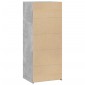 vidaXL Ντουλάπι Γκρι Σκυροδέματος 50x41x124 εκ. από Επεξεργασμένο Ξύλο