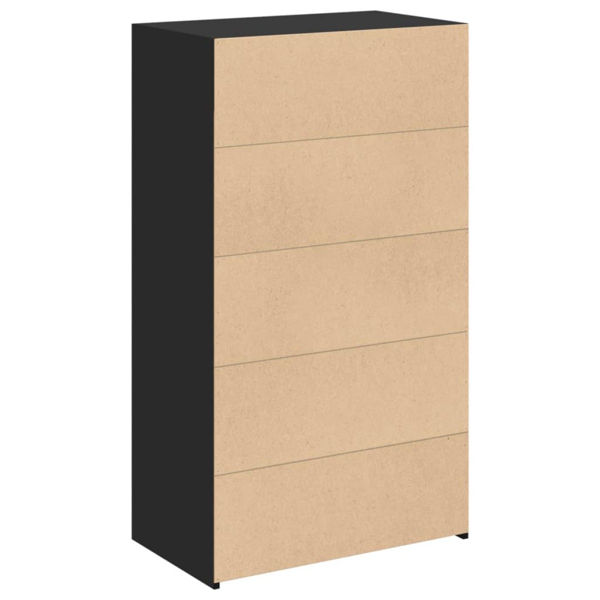 vidaXL Ντουλάπι Μαύρο 70x41x124 εκ. από Επεξεργασμένο Ξύλο