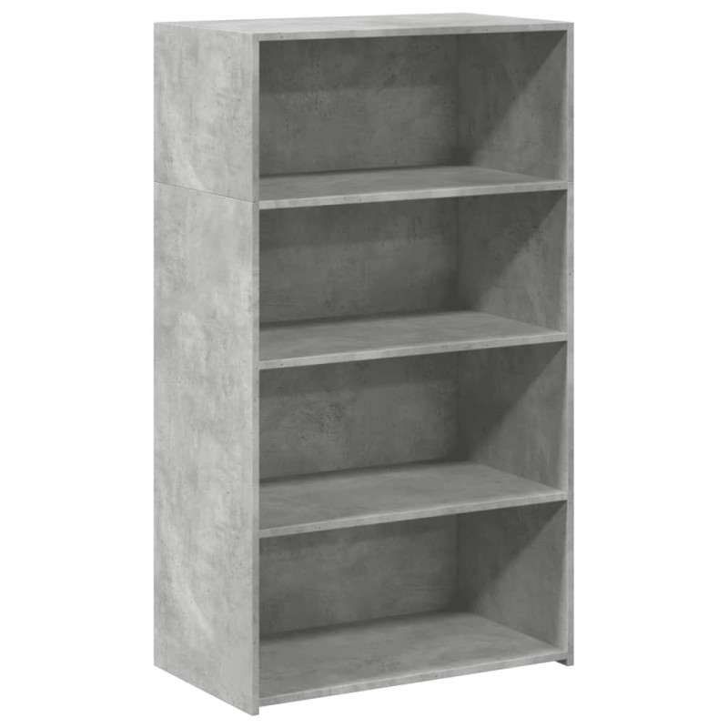 vidaXL Ντουλάπι Γκρι Σκυροδέματος 70x41x124 εκ. από Επεξεργασμένο Ξύλο
