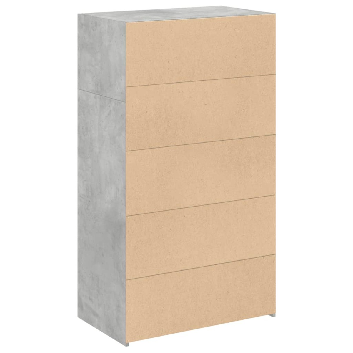 vidaXL Ντουλάπι Γκρι Σκυροδέματος 70x41x124 εκ. από Επεξεργασμένο Ξύλο