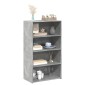vidaXL Ντουλάπι Γκρι Σκυροδέματος 70x41x124 εκ. από Επεξεργασμένο Ξύλο