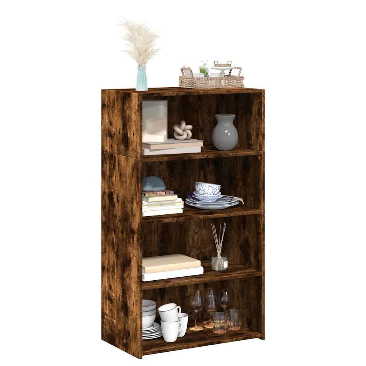 vidaXL Ντουλάπα Καπνιστή Δρυός 70x41x124 εκ. από Επεξεργασμένο Ξύλο