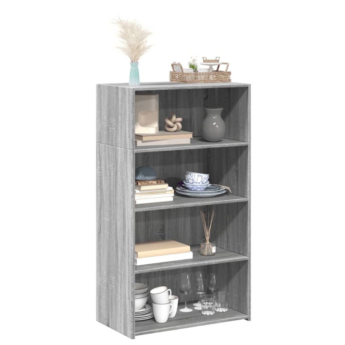 vidaXL Ντουλάπι Γκρι Sonoma 70x41x124 εκ. από Επεξεργασμένο Ξύλο