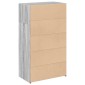 vidaXL Ντουλάπι Γκρι Sonoma 70x41x124 εκ. από Επεξεργασμένο Ξύλο