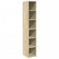 vidaXL Ντουλάπι Sonoma δρυς 30x41x185 εκ. από Επεξεργασμένο Ξύλο