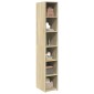 vidaXL Ντουλάπι Sonoma δρυς 30x41x185 εκ. από Επεξεργασμένο Ξύλο