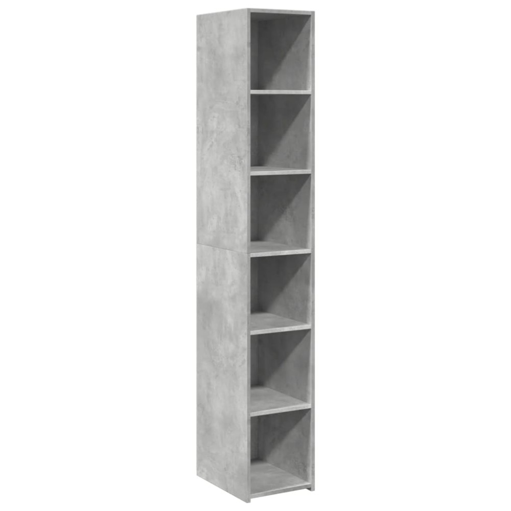 vidaXL Ντουλάπι Γκρι Σκυροδέματος 30x41x185 εκ. από Επεξεργασμένο Ξύλο