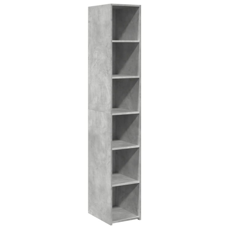 vidaXL Ντουλάπι Γκρι Σκυροδέματος 30x41x185 εκ. από Επεξεργασμένο Ξύλο