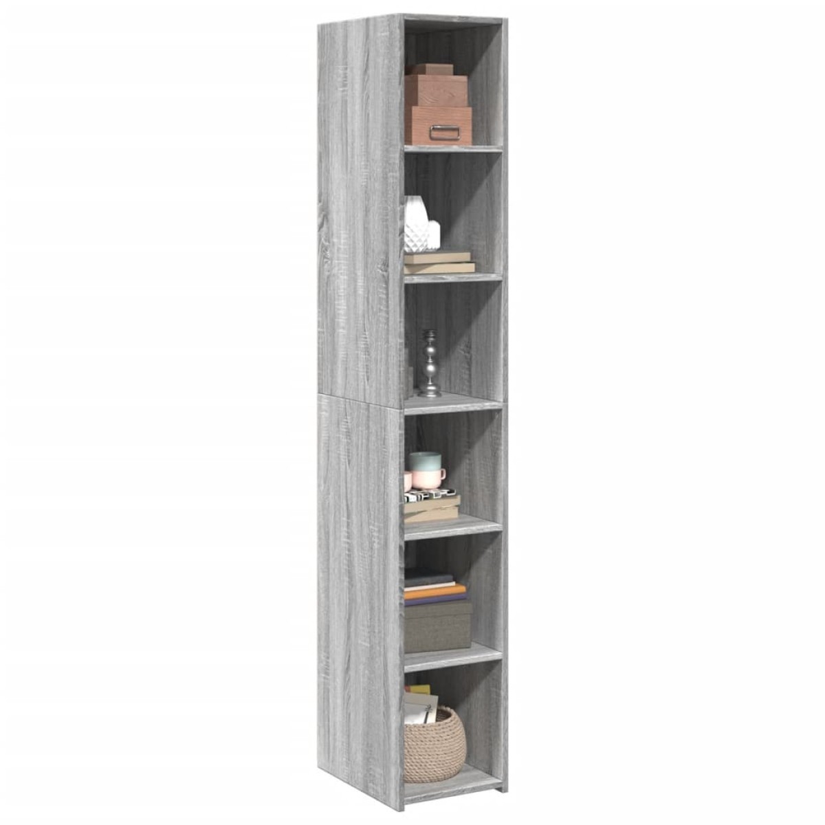 vidaXL Ντουλάπι Γκρι Sonoma 30x41x185 εκ. από Επεξεργασμένο Ξύλο