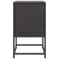 vidaXL Κομοδίνο Μαύρο 36 x 39 x 60,5 εκ. Ατσάλινο