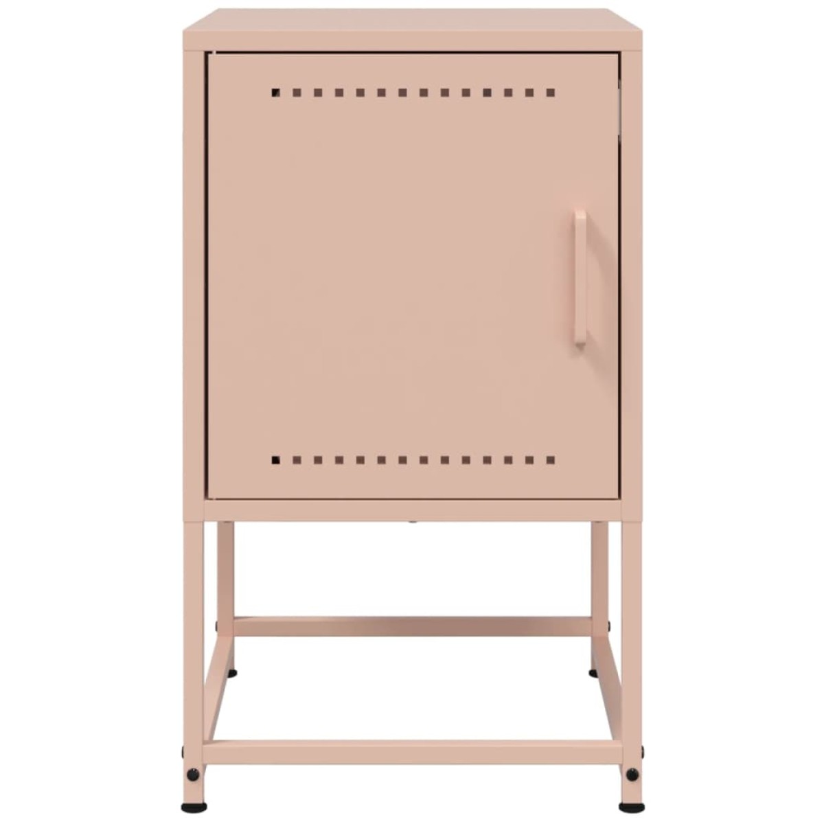 vidaXL Κομοδίνα 2 τεμ. Ροζ 36x39x60,5 εκ. από Χάλυβα