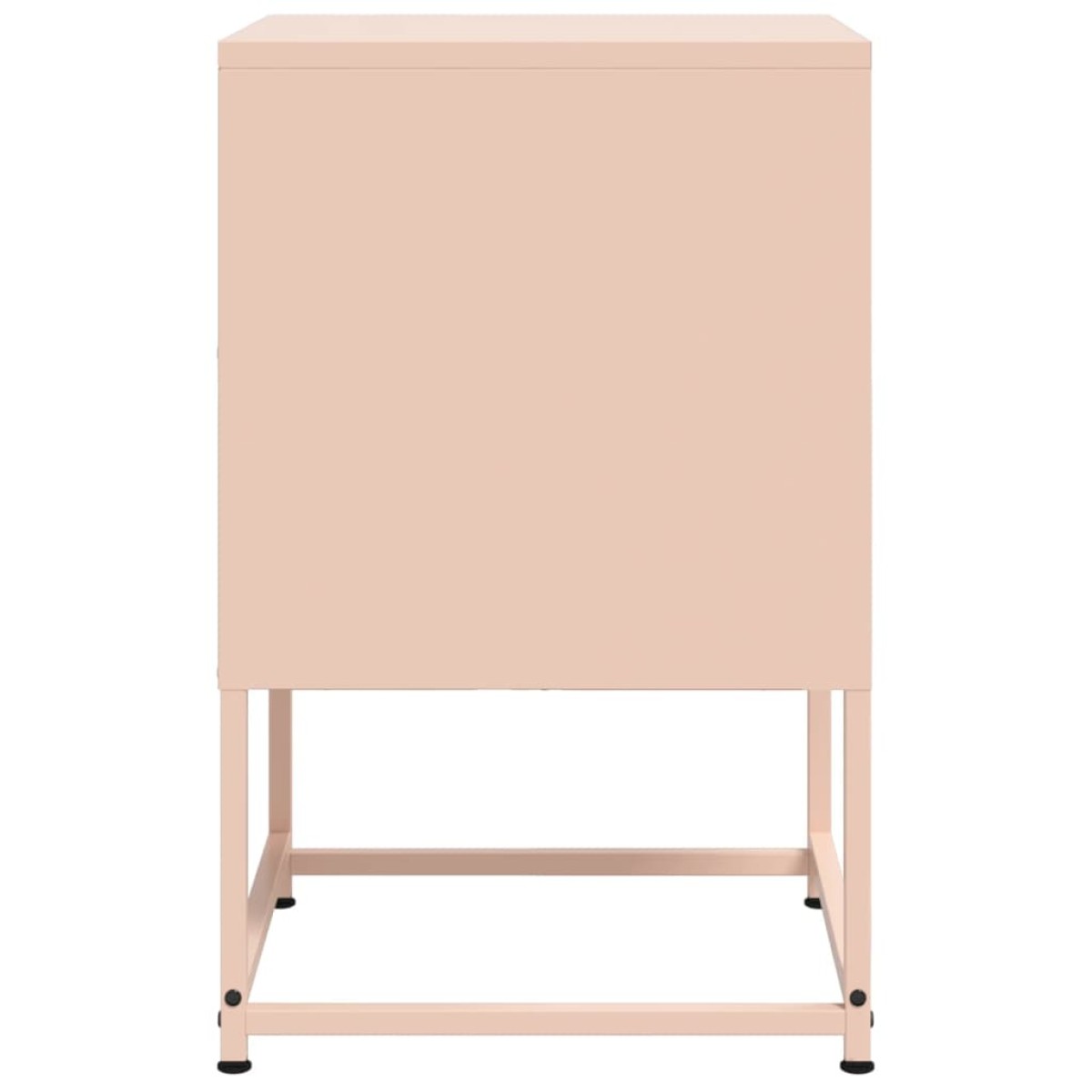 vidaXL Κομοδίνα 2 τεμ. Ροζ 36x39x60,5 εκ. από Χάλυβα