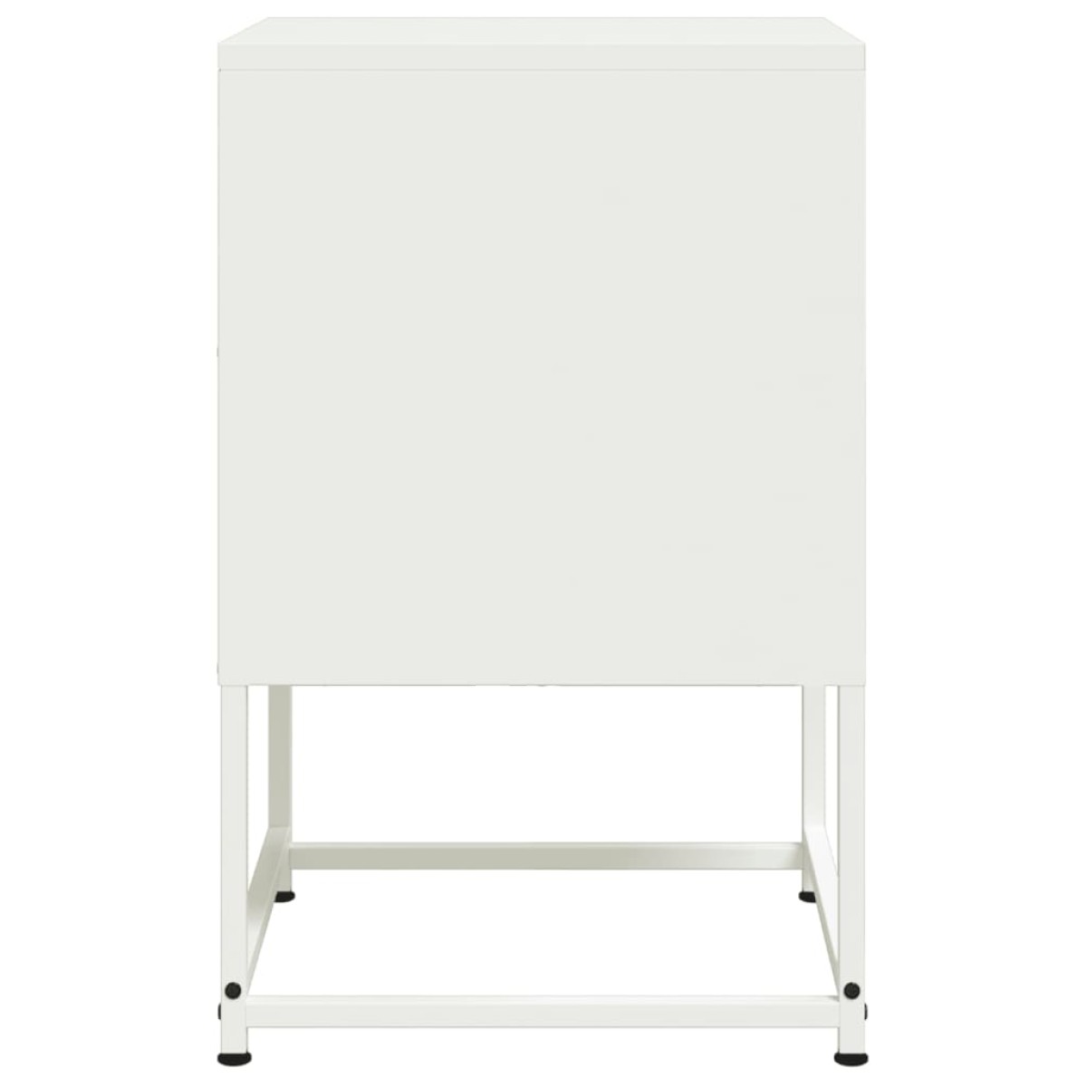 vidaXL Κομοδίνα 2 τεμ. Λευκό 36x39x60,5 εκ. από Χάλυβα
