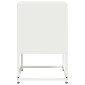 vidaXL Κομοδίνα 2 τεμ. Λευκό 36x39x60,5 εκ. από Χάλυβα