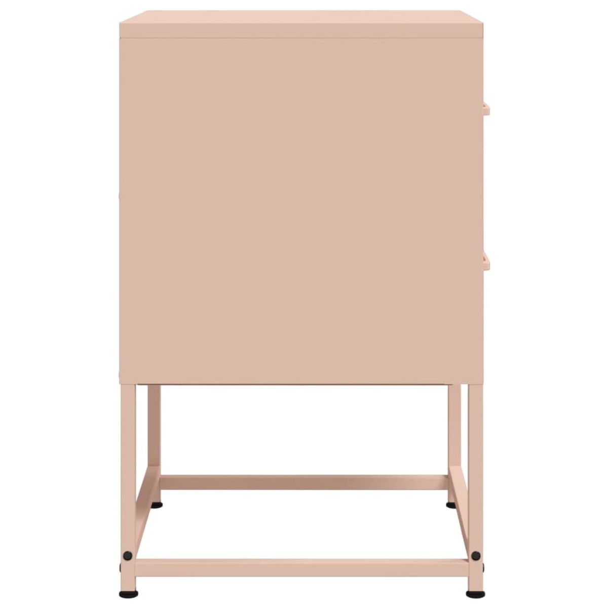 vidaXL Κομοδίνο Ροζ 36x39x60,5 εκ. από Χάλυβα