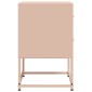 vidaXL Κομοδίνο Ροζ 36x39x60,5 εκ. από Χάλυβα