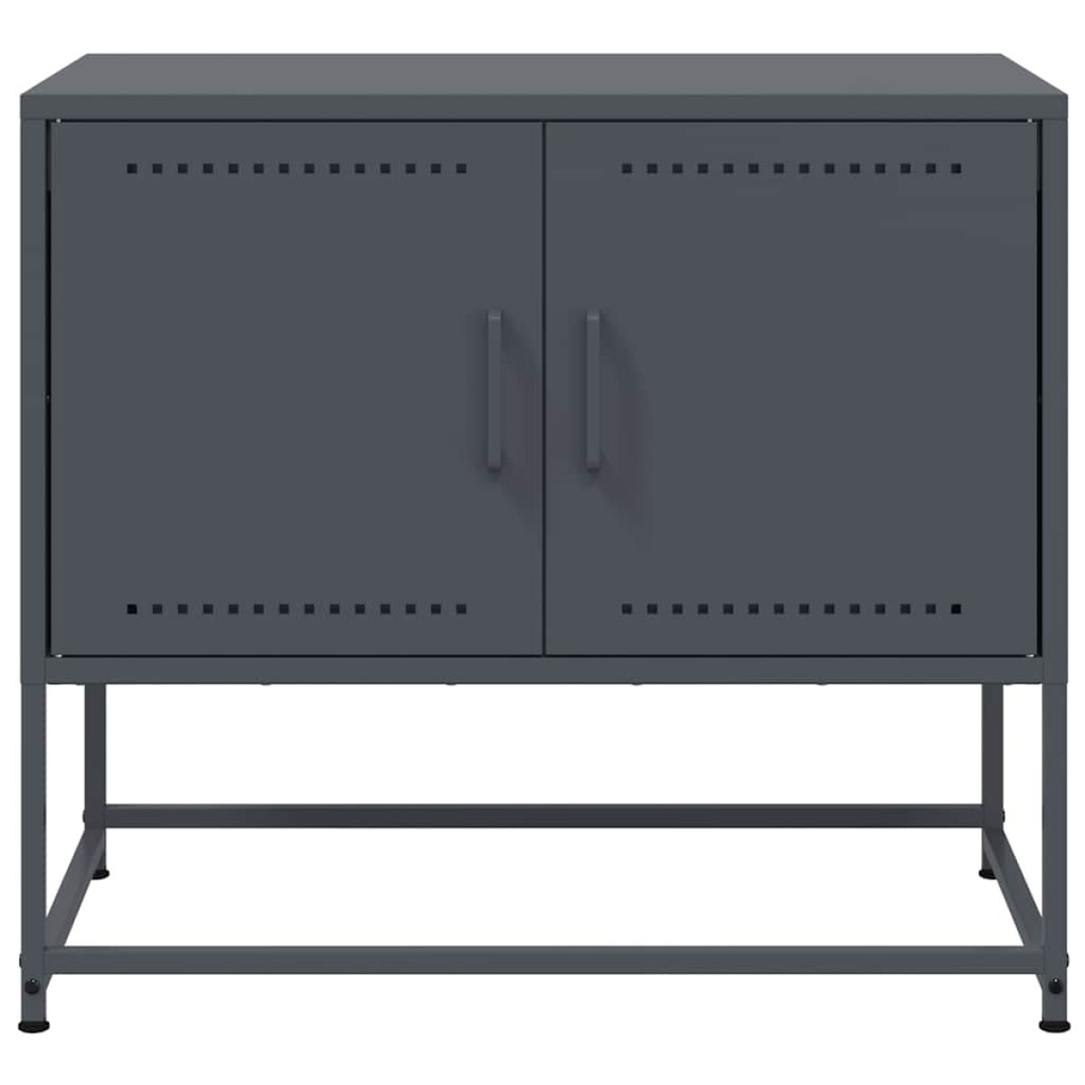 vidaXL Έπιπλο Τηλεόρασης Ανθρακί 68,5x39x60,5 εκ. από Χάλυβα
