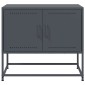 vidaXL Έπιπλο Τηλεόρασης Ανθρακί 68,5x39x60,5 εκ. από Χάλυβα