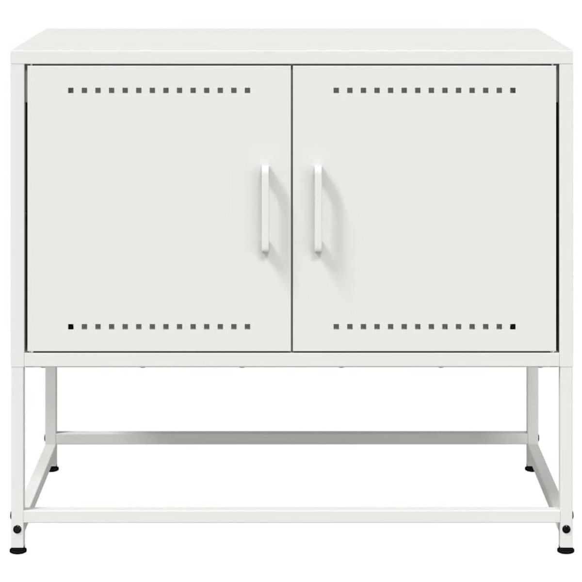 vidaXL Έπιπλο Τηλεόρασης Λευκό 68,5x39x60,5 εκ. από Ατσάλι