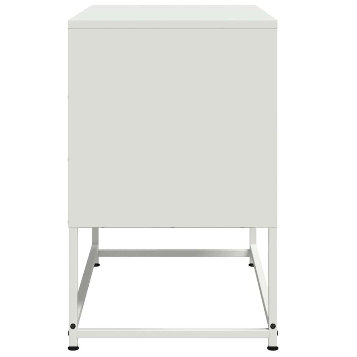 vidaXL Έπιπλο Τηλεόρασης Λευκό 68,5x39x60,5 εκ. από Ατσάλι