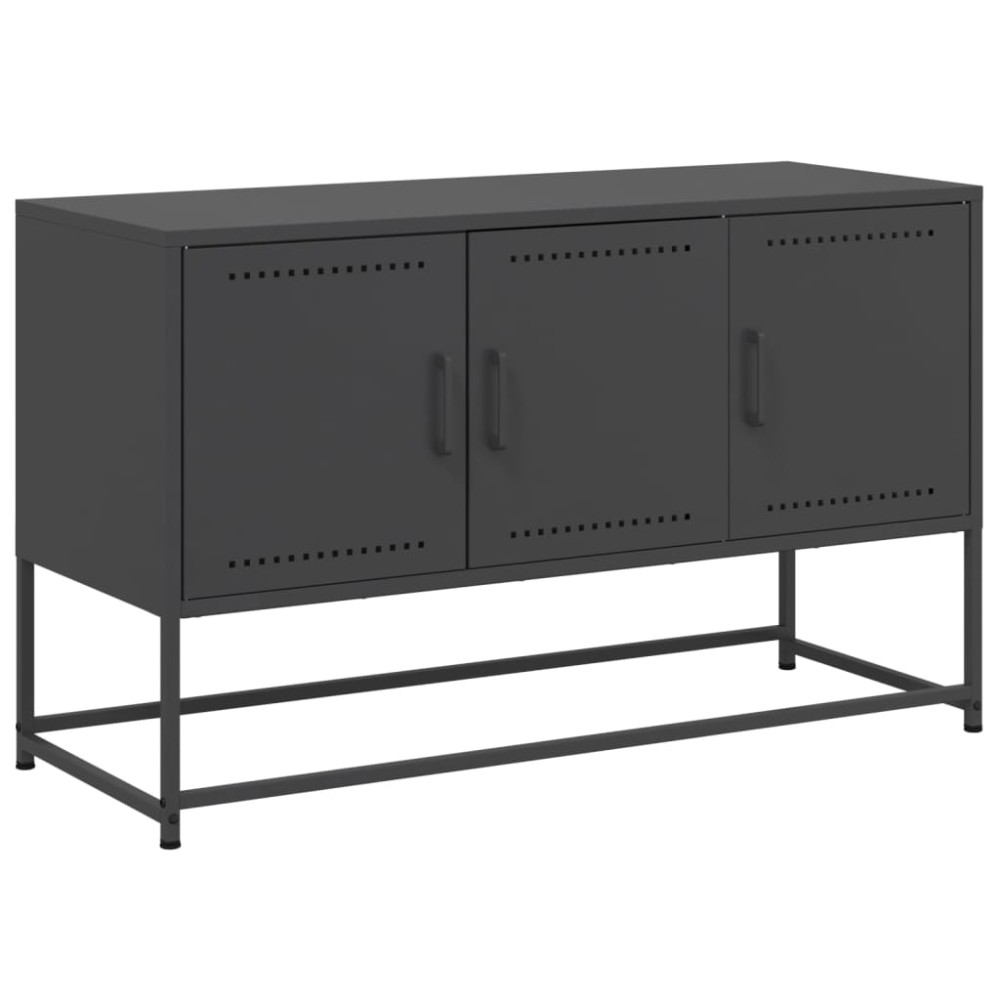 vidaXL Έπιπλο Τηλεόρασης Μαύρο 100,5x39x60,5 εκ. Ατσάλινο