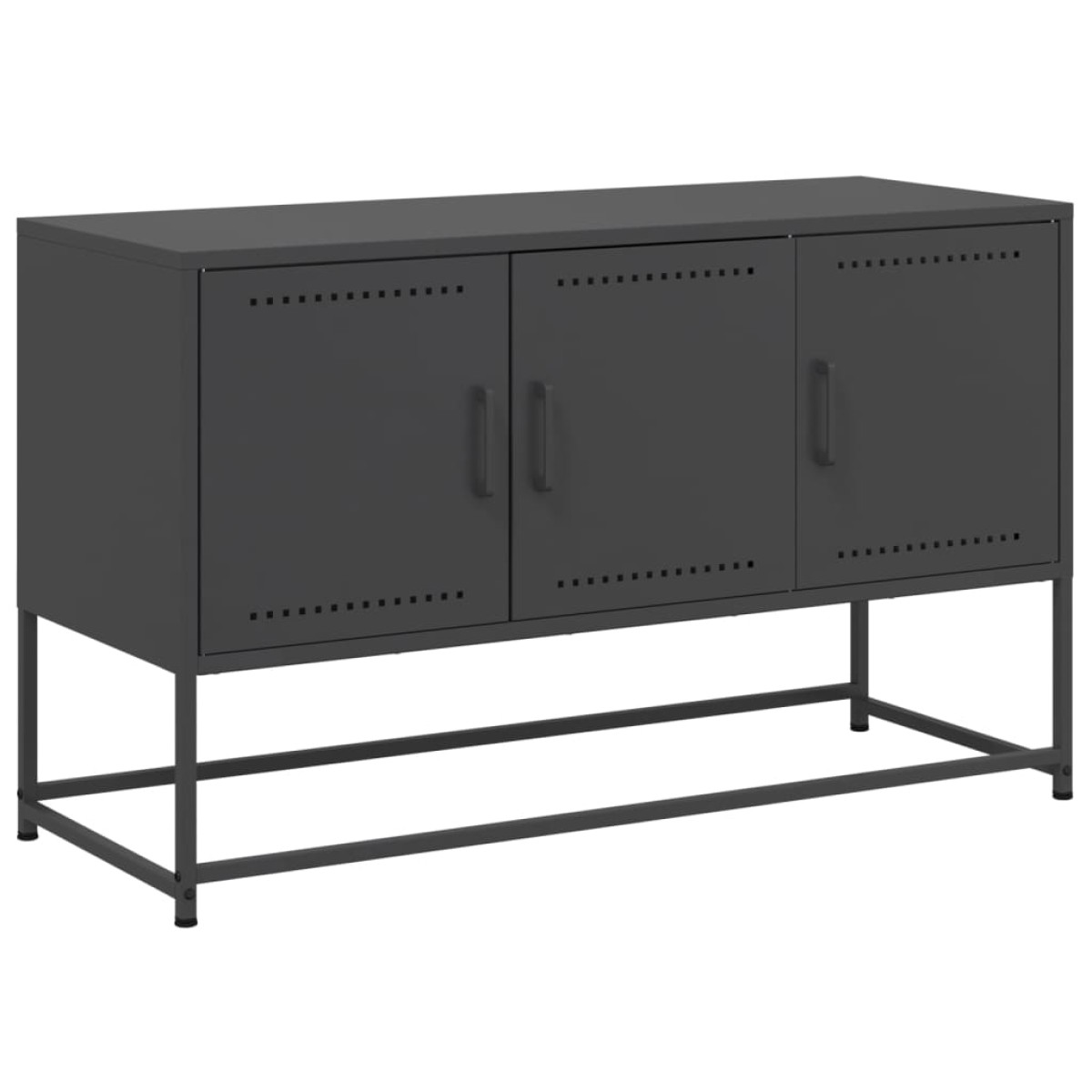 vidaXL Έπιπλο Τηλεόρασης Μαύρο 100,5x39x60,5 εκ. Ατσάλινο