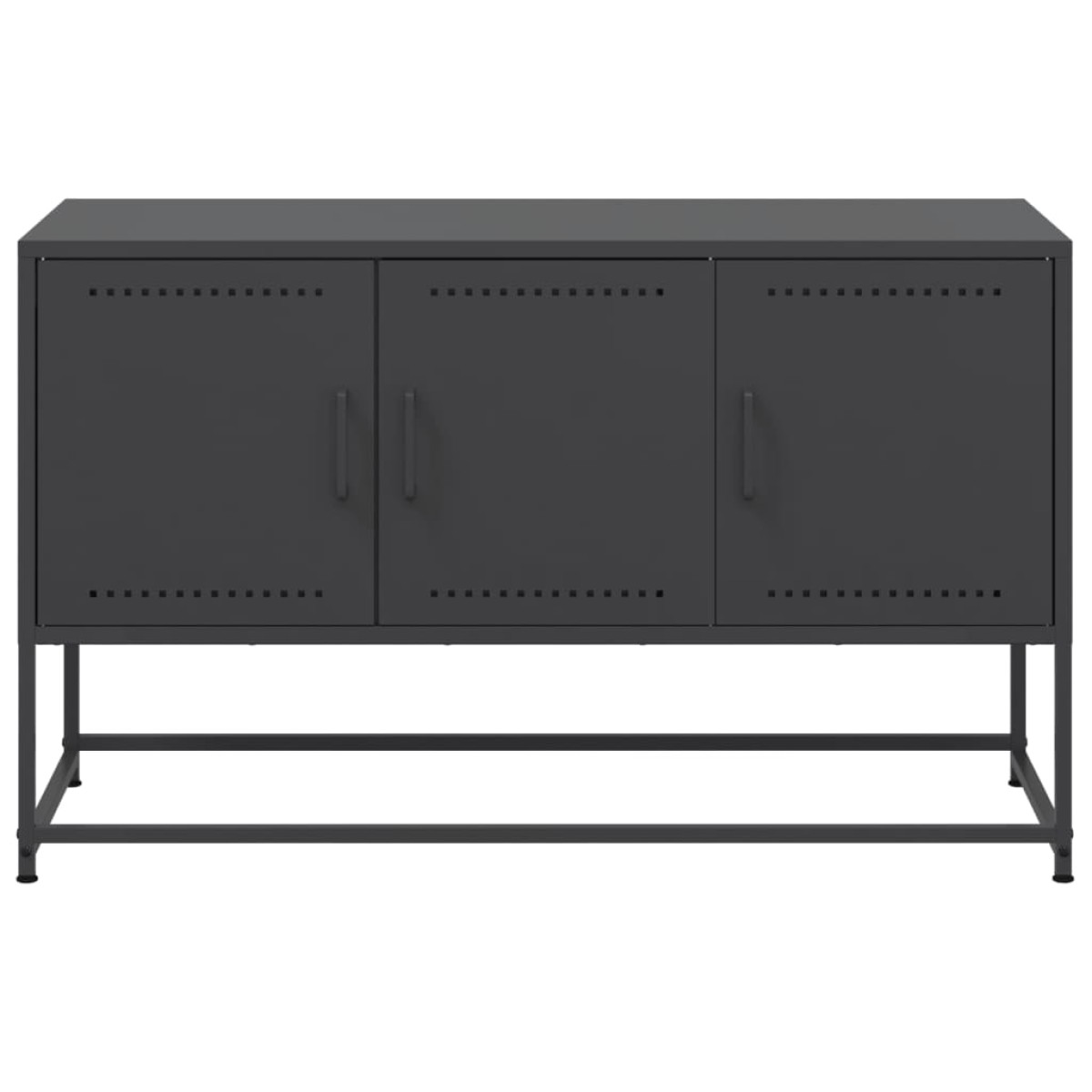 vidaXL Έπιπλο Τηλεόρασης Μαύρο 100,5x39x60,5 εκ. Ατσάλινο