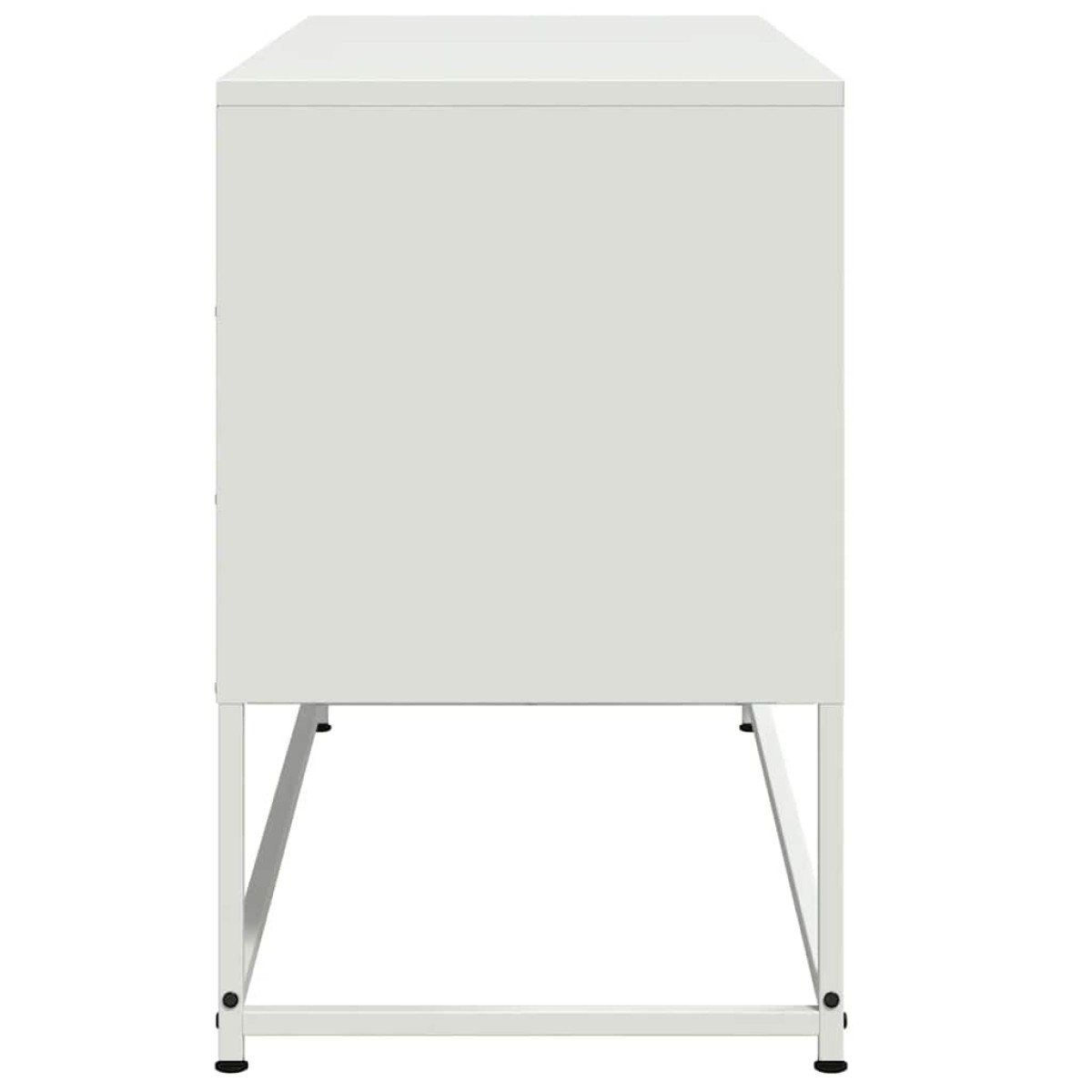 vidaXL Έπιπλο Τηλεόρασης Λευκό 100,5x39x60,5 εκ. από Ατσάλι