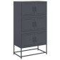 vidaXL Ντουλάπι Ανθρακί 68,5x38,5x123,5 εκ. από Ατσάλι