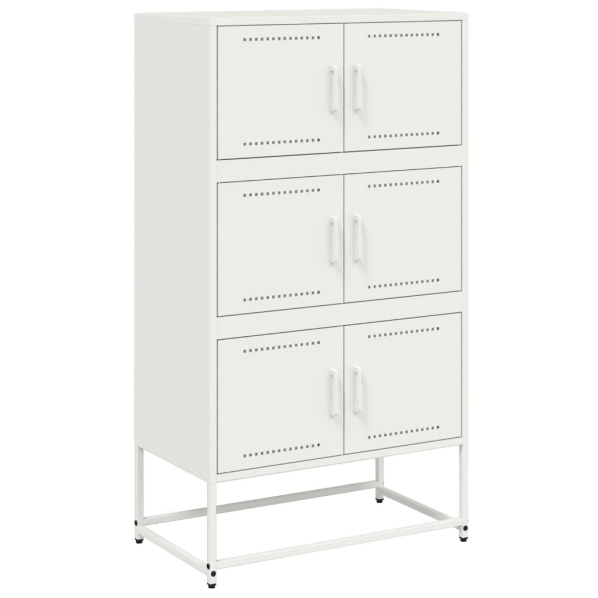 vidaXL Ντουλάπι Λευκό 68,5x38,5x123,5 εκ. από Ατσάλι