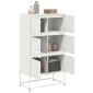 vidaXL Ντουλάπι Λευκό 68,5x38,5x123,5 εκ. από Ατσάλι