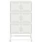 vidaXL Ντουλάπι Λευκό 68,5x38,5x123,5 εκ. από Ατσάλι
