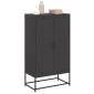 vidaXL Ντουλάπι Μαύρο 68,5x38,5x123,5 εκ. από Ατσάλι