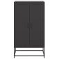 vidaXL Ντουλάπι Μαύρο 68,5x38,5x123,5 εκ. από Ατσάλι