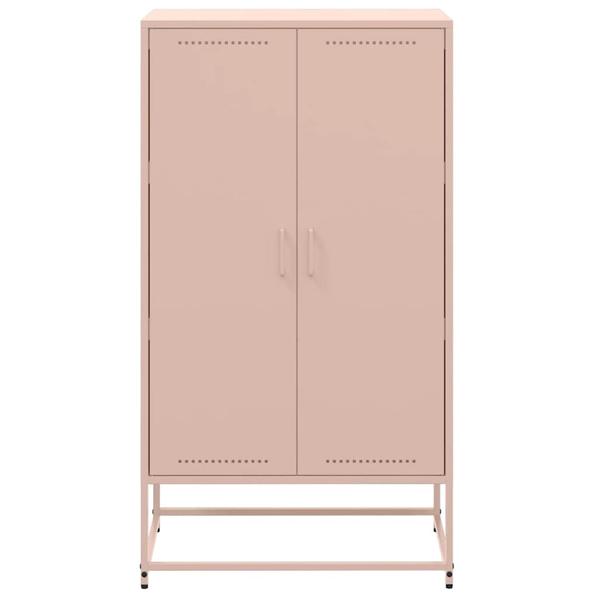 vidaXL Ντουλάπι Ροζ 68,5x38,5x123,5 εκ. από Ατσάλι