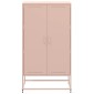 vidaXL Ντουλάπι Ροζ 68,5x38,5x123,5 εκ. από Ατσάλι