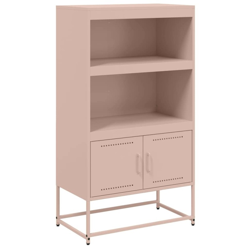vidaXL Ραφιέρα Ροζ 68,5x38,5x123,5 εκ. από Ατσάλι
