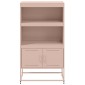 vidaXL Ραφιέρα Ροζ 68,5x38,5x123,5 εκ. από Ατσάλι