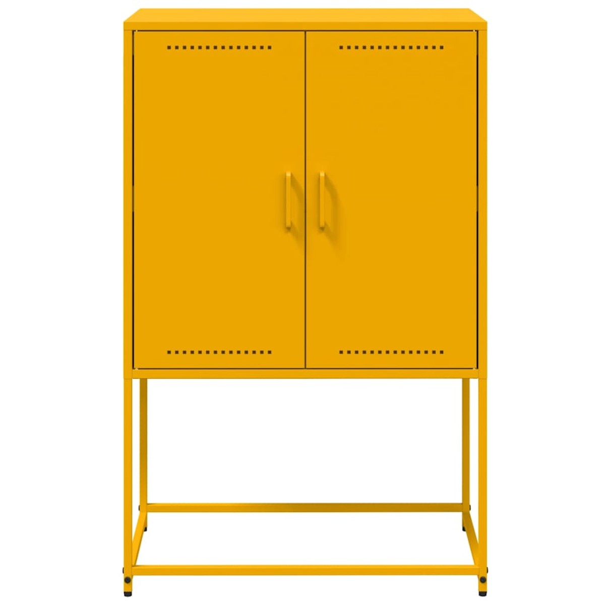 vidaXL Ντουλάπι Μουσταρδί 68,5x38,5x107 εκ. από Ατσάλι