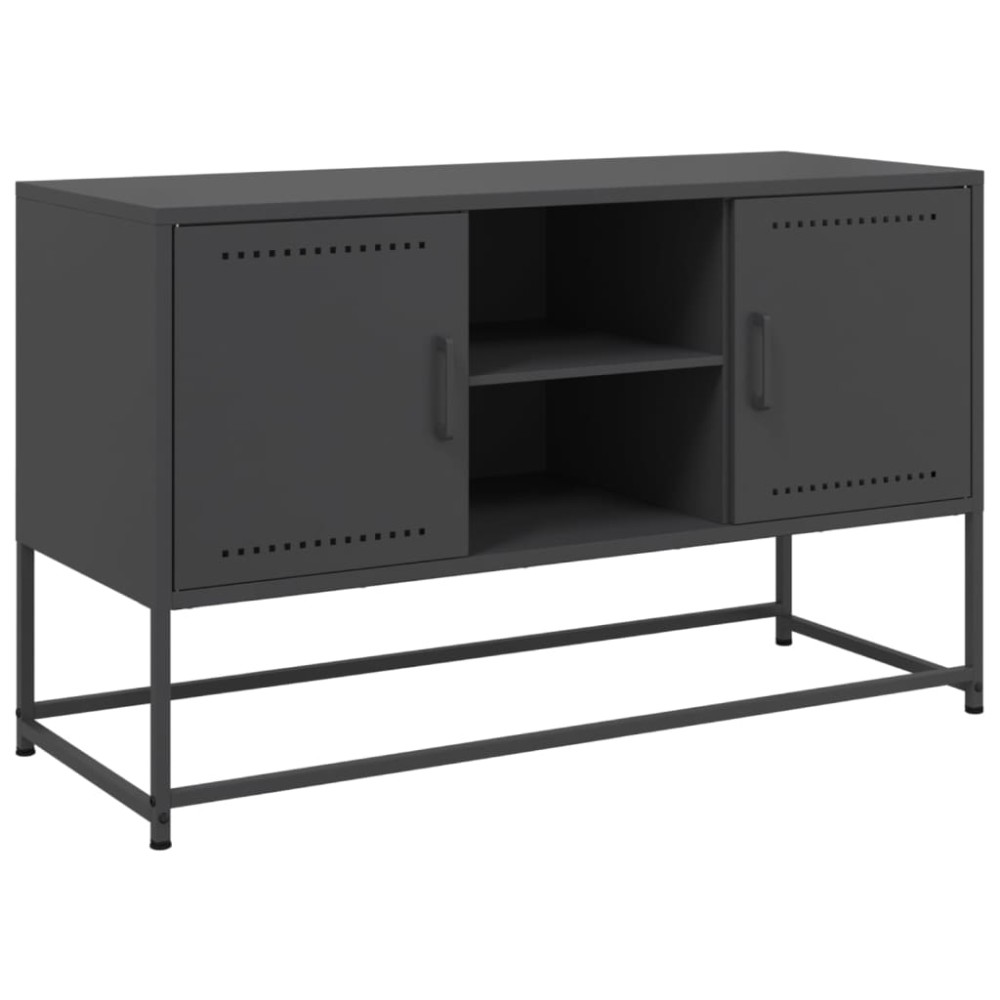 vidaXL Έπιπλο Τηλεόρασης Μαύρο 100,5x39x60,5 εκ. Ατσάλινο