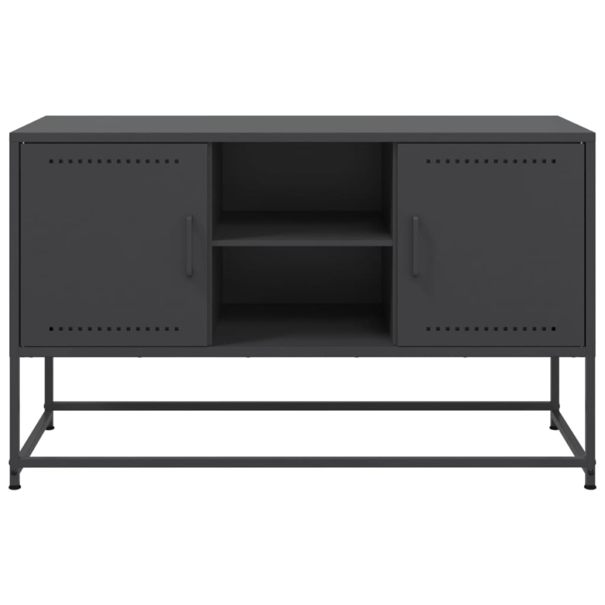 vidaXL Έπιπλο Τηλεόρασης Μαύρο 100,5x39x60,5 εκ. Ατσάλινο