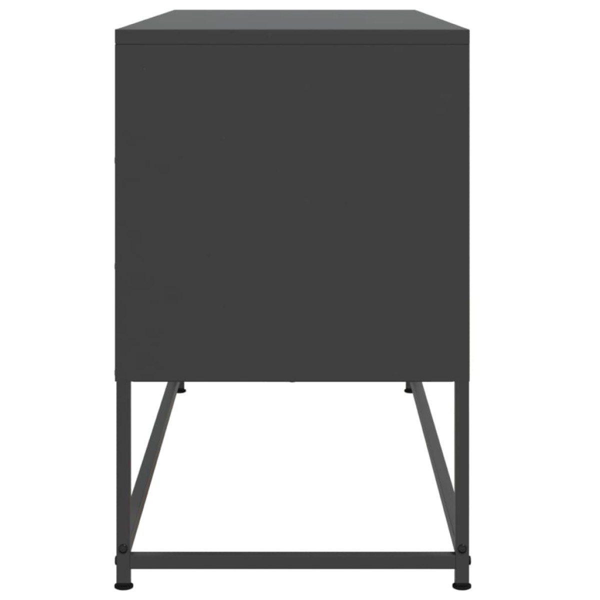 vidaXL Έπιπλο Τηλεόρασης Μαύρο 100,5x39x60,5 εκ. Ατσάλινο