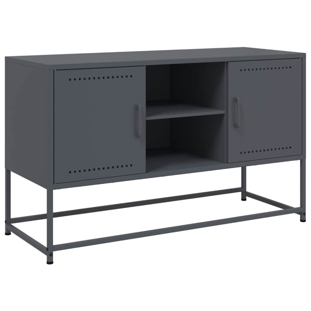 vidaXL Έπιπλο Τηλεόρασης Ανθρακί 100,5x39x60,5 εκ. από Ατσάλι
