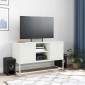 vidaXL Έπιπλο Τηλεόρασης Λευκό 100,5x39x60,5 εκ. από Ατσάλι