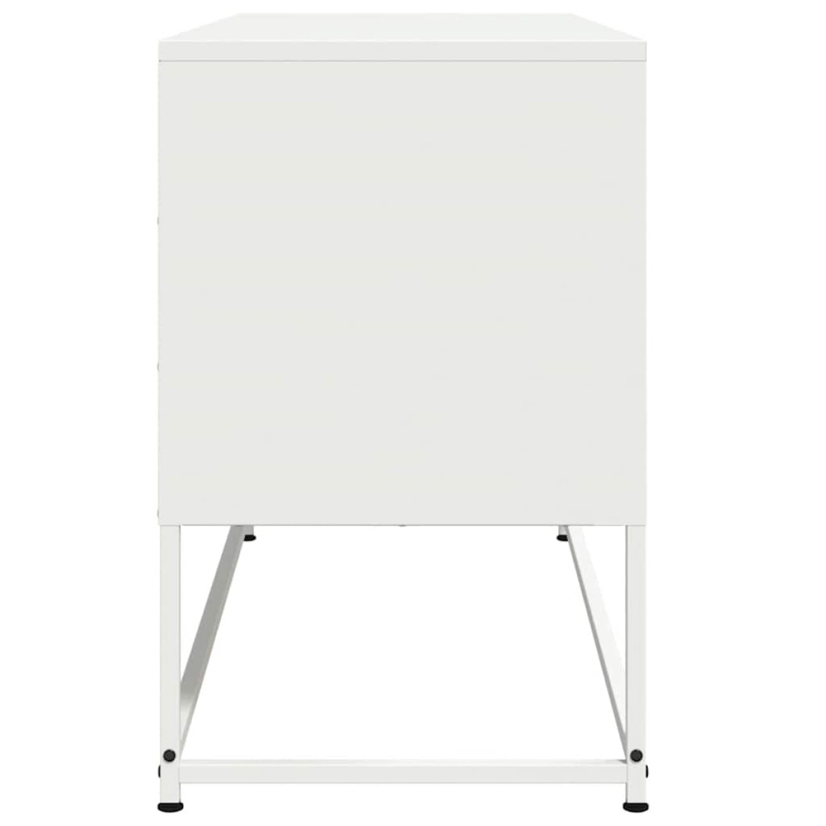 vidaXL Έπιπλο Τηλεόρασης Λευκό 100,5x39x60,5 εκ. από Ατσάλι