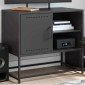 vidaXL Έπιπλο Τηλεόρασης Μαύρο 68,5x39x60,5 εκ. Ατσάλινο