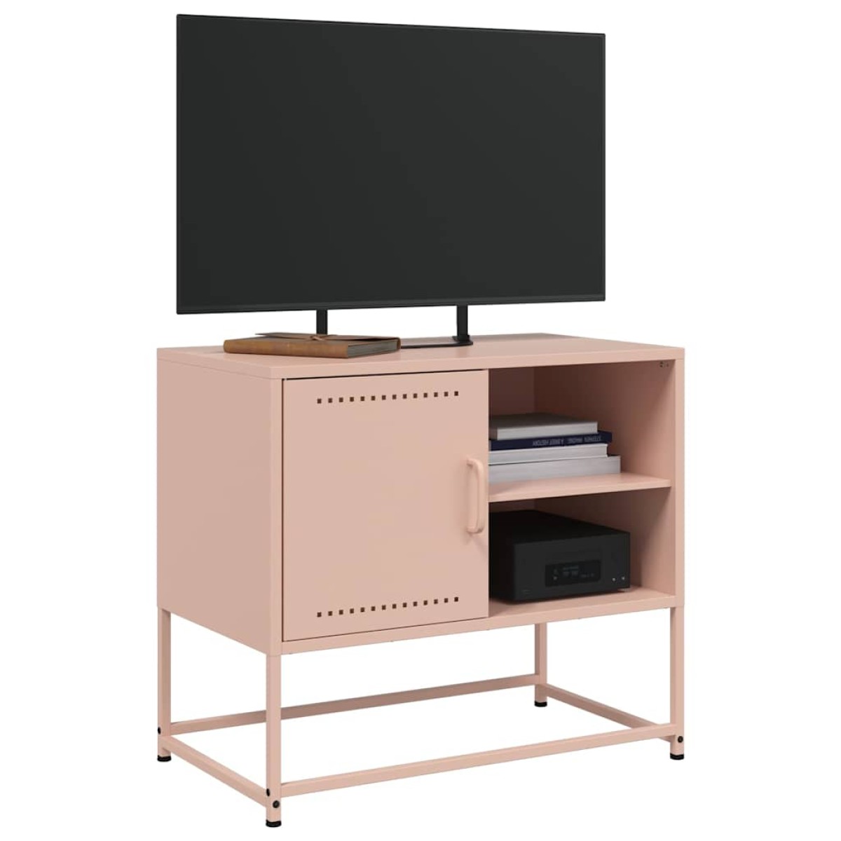 vidaXL Έπιπλο Τηλεόρασης Ροζ 68 x 39 x 60,5 εκ. από Χάλυβα
