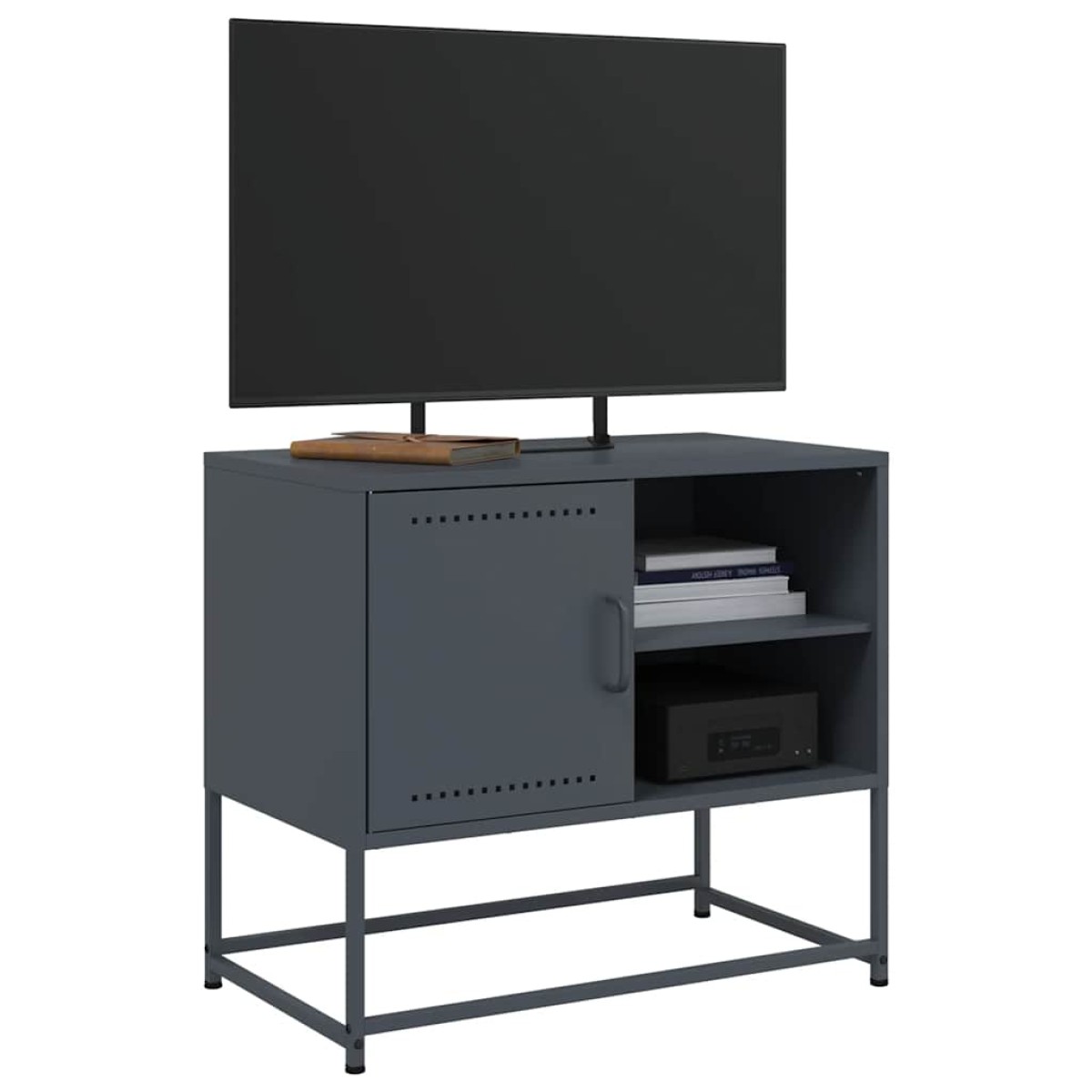 vidaXL Έπιπλο Τηλεόρασης Ανθρακί 68x39x60,5 εκ. από Χάλυβα